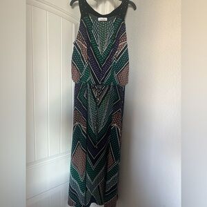 Calvin Klein Geometric Print Maxi Dress – Size 1X EUC - bundle & save!